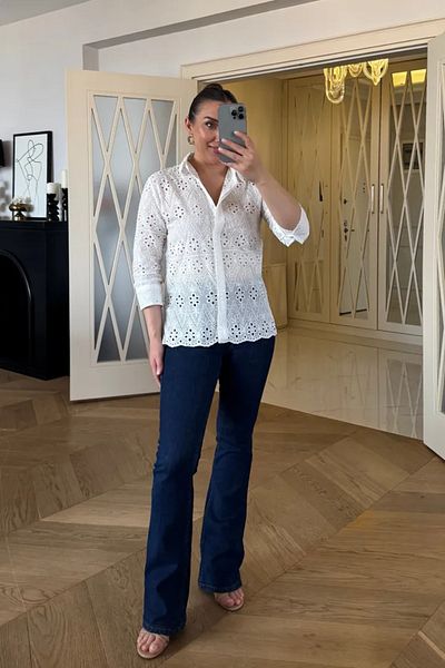Tuba Butik Fisto Embroidered Women's Shirt