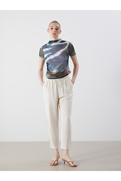 LC Waikiki Vizyon New Season Elastic Waist Carrot Cut Women's Trousers