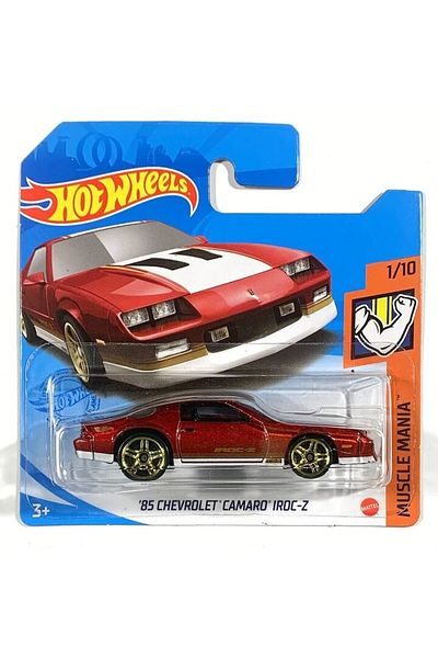 HOT WHEELS Masinuta Metalica Hot Wheels, 1985 Chevrolet Camaro Iroc-Z, Visiniu, 1:64