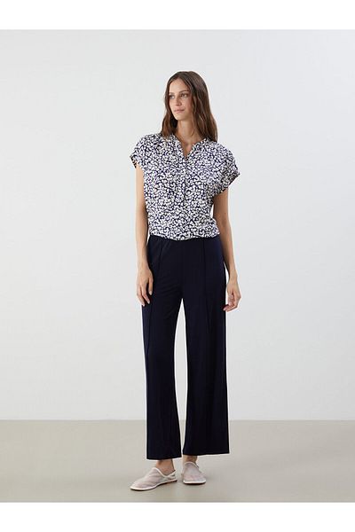 LC Waikiki Wide Leg Women's Trousers with Elastic Waist