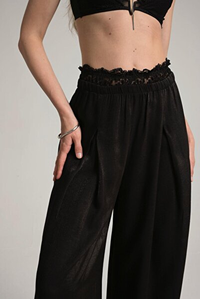 laviess Kadın dantel detayl pantolon