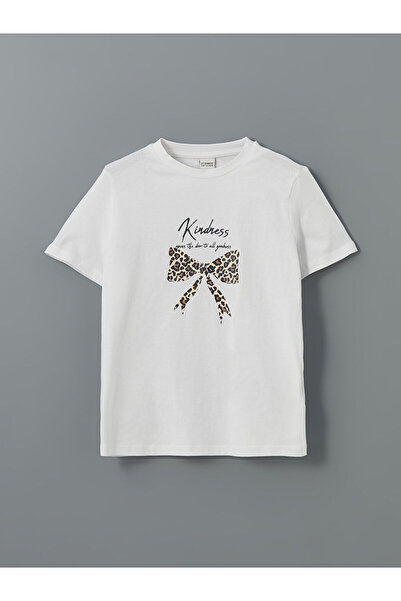 LC Waikiki Nova sezonska majica za devojčice sa okruglim izrezom i printom ma...