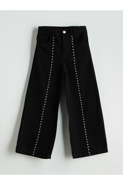 LC Waikiki Wideleg Stone Girl's Trousers
