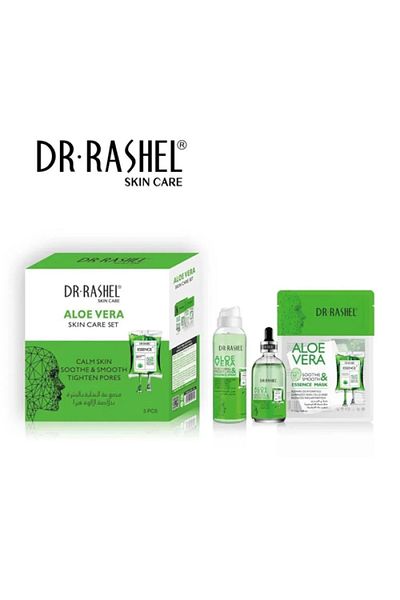 RASHEL Dr. Rashel 3-Piece Aloe Vera Set for Skin Cleansing, Soothing and Moisturizing DRL-1745 by Dr. Rashel