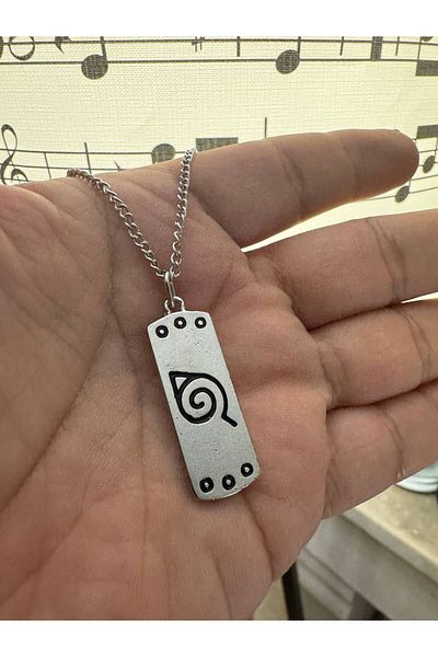 Herşey Nota Naruto Anime Figured Necklace with 60cm Chain |   Unisex Anime Jewelry