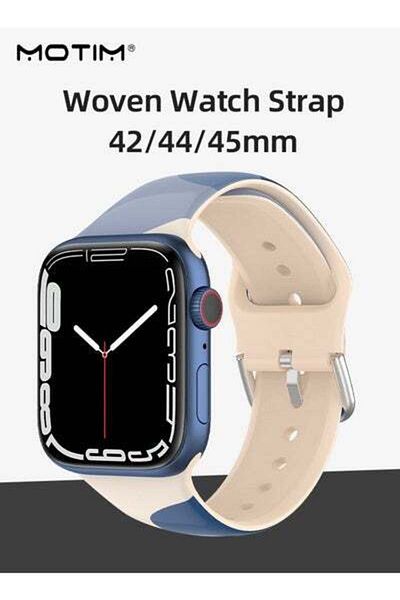 MOTIM Sport Bands Compatible with Apple Watch Band 42mm 44mm 45mm 49mm Soft Silicone Replacement Strap