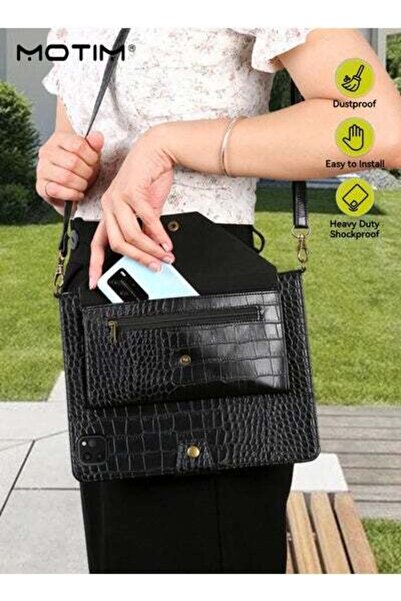 MOTIM حقيبة/حقيبة يد جلدية لجهاز iPad Pro 11 بوصة (الجيل الثاني/الثالث/الرابع Air4/Air5)