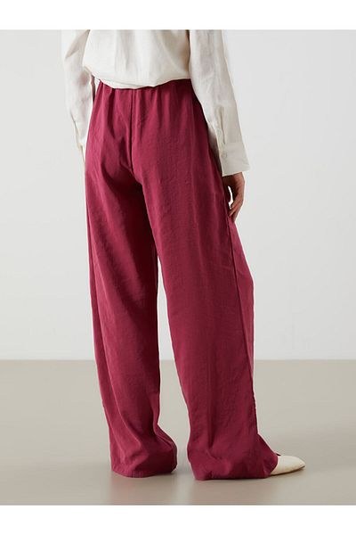 LC Waikiki New Season Women's Modal Blend Trousers with Elastic Waist - S5Qi87Z8