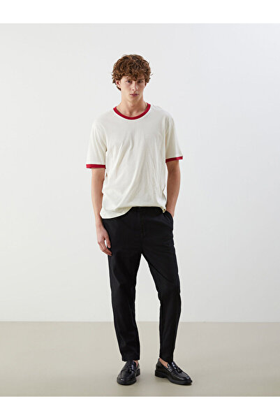LC Waikiki Nevavm Standard Fit Linen-Look Men's Trousers with a Difference