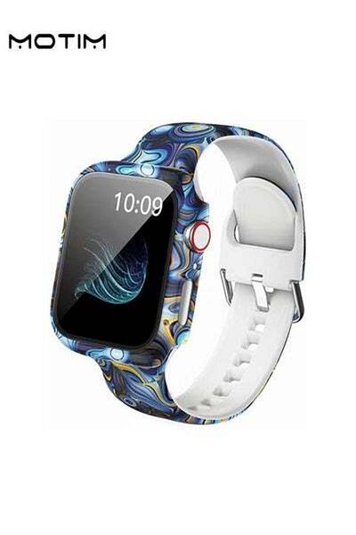 MOTIM Rugged Apple Watch Band with Case for iWatch Series 9, Ultra 2, Ultra, 10/9/8/7/6/5/4/3/2/1, 45mm,