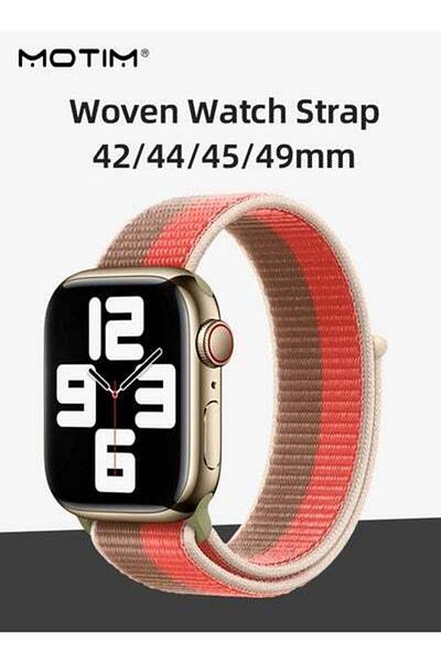 MOTIM Nylon Loop Band Adjustable Braided Sport Strap, Replacement Band Women Men for iWatch Ultra