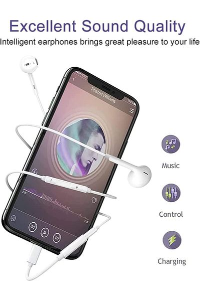 SP Wired Earphones for iPhone 14 - Gold Plus
