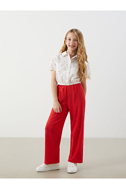 LC Waikiki Vizyon New Season Elastic Waist Girls' Trousers