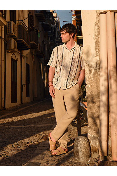 LC Waikiki Peak New Season Standard Fit Linen Look Men's Trousers