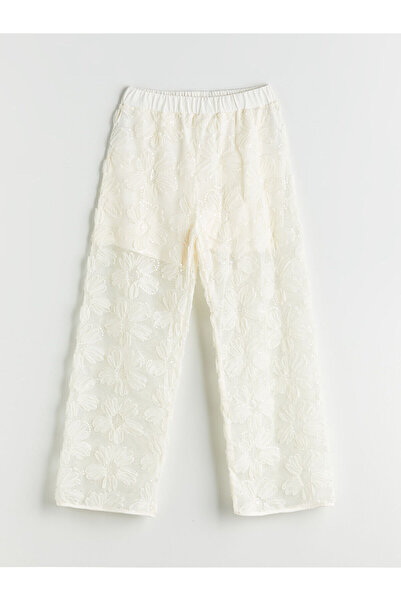 LC Waikiki Özmarka Noul sezon Pantaloni pentru fete cu talie elastică și impr...