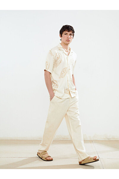LC Waikiki Nevavm Comfortable Fit Linen-Look Men's Trousers with a Difference