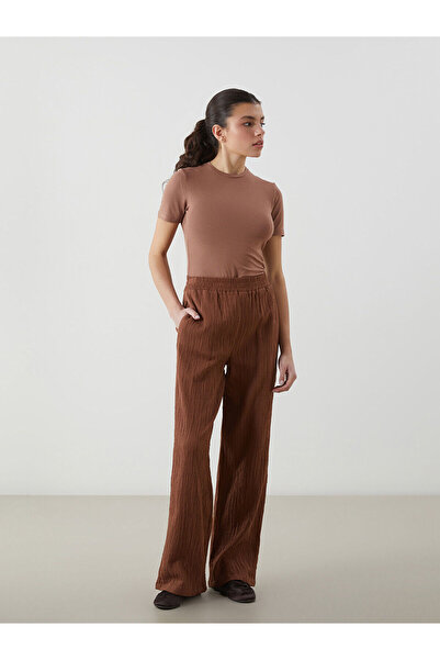 LC Waikiki Νέα σεζόν γυναικείο παντελόνι με ελαστική μέση - S5HY73Z8