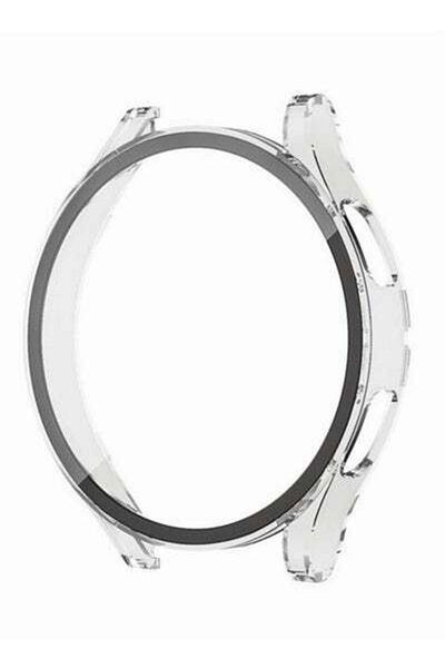 MOTIM Compatible for Samsung Galaxy Watch Hard Case with Tempered Glass Screen Protector Hard Case Cover