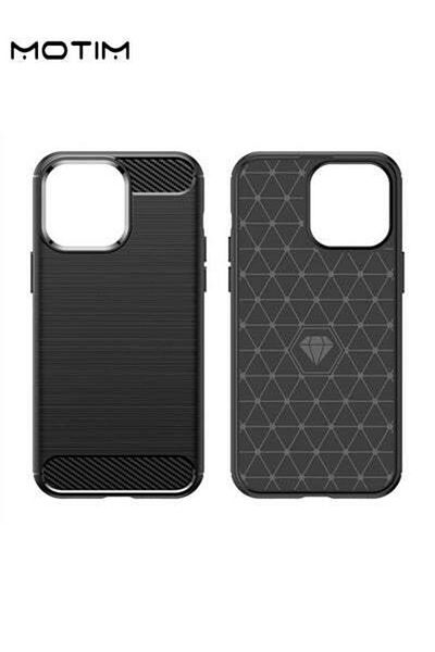 MOTIM Carbon Fiber Case for iPhone 14/14 Plus Ultra Slim Phone Case Shockproof Anti-Scratch Cover