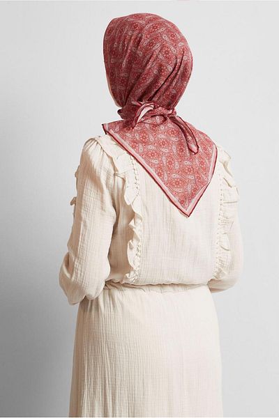 Alvina Alvi̇na Patterned Scarf 8534