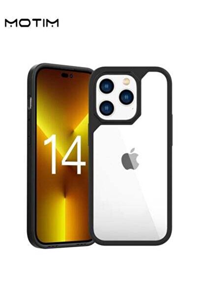 MOTIM غلاف شفاف لهاتف iPhone 14/14 Plus، غلاف هاتف رفيع عالي الجودة مضاد للاصفرار، مقاوم للسقوط