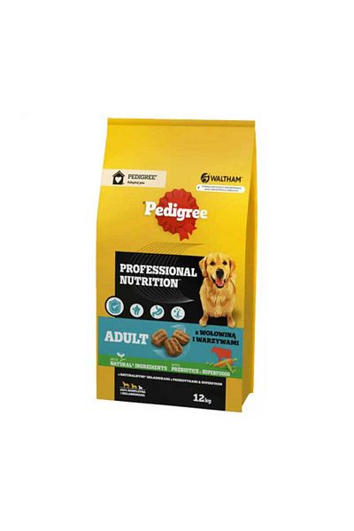 Pedigree Nutriție profesională pentru adulți 12 kg vită și legume