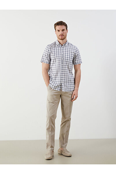 LC Waikiki بنطال تشينو رجالي من الجبردين ذو المقاس القياسي للموسم الجديد - S5...