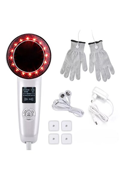 Cuantis Aparat masaj EMS 6 in 1, CUANTIS, ultrasunete 1MHz, microcurent, infrarosu, LED 6 culori