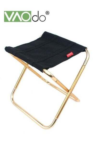 VAODO Portable Folding Stool Camping Stool Mini Size Camping Stool Aluminum A...