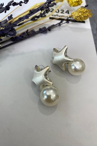 İthal 1531 Imported Star Bunch Earrings