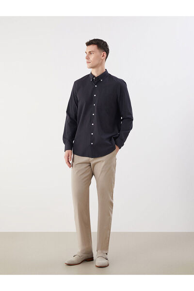 LC Waikiki بنطلون تشينو رجالي من الجبردين ذو تصميم قياسي من فيجن للموسم الجديد