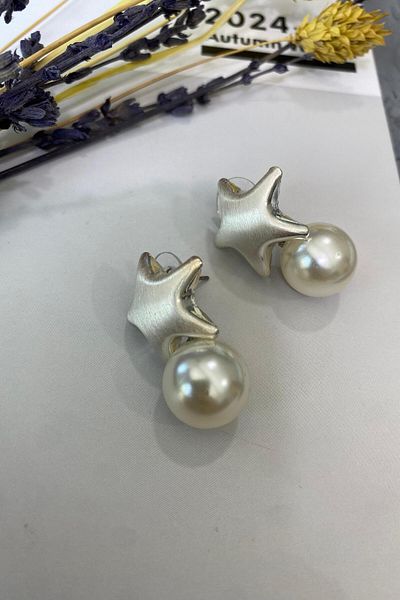 İthal 1531 Imported Star Bunch Earrings