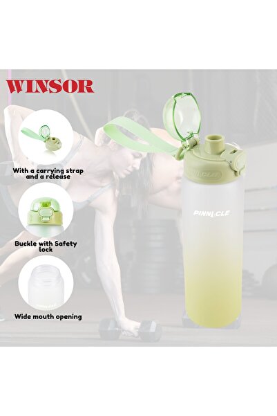 Winsor Pinnacle Promist Large Water Bottle 1L | School Water Bottles (Green)