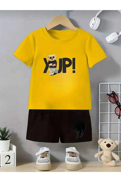 DOCE ELEGANTE Yazlik Yellow Color Children's Set