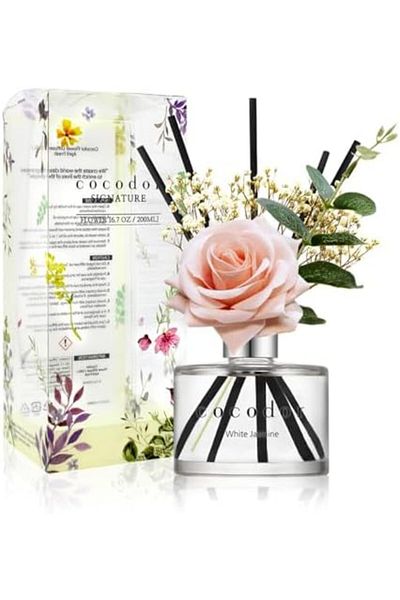 cocod'or COCODOR Rose Flower Reed Diffuser/6.7 oz/1 Pack / Home Fragrance Scent Essential Oil Stick Diffuser