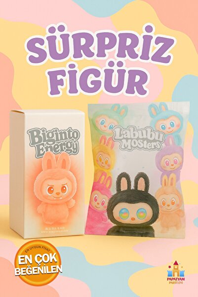 PapatyamPartiEvi Labubu Renkli Oyuncak Anahtarlık - Renkli Labubu Figür - Lab...
