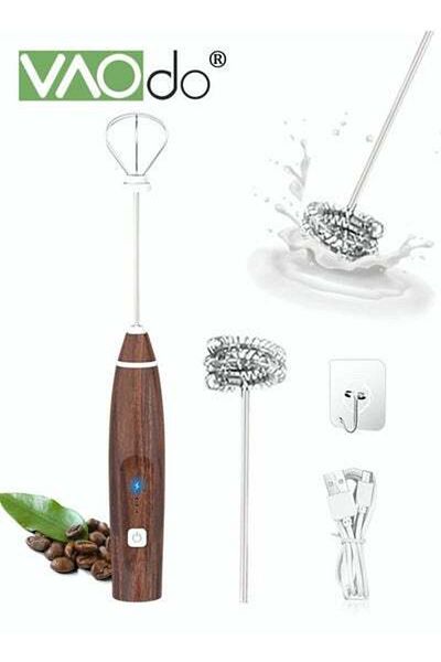 VAODO Portable Milk Frother Handheld Maker for Coffee USB Mini Mixer Foam Coffee Maker Electric Mixer