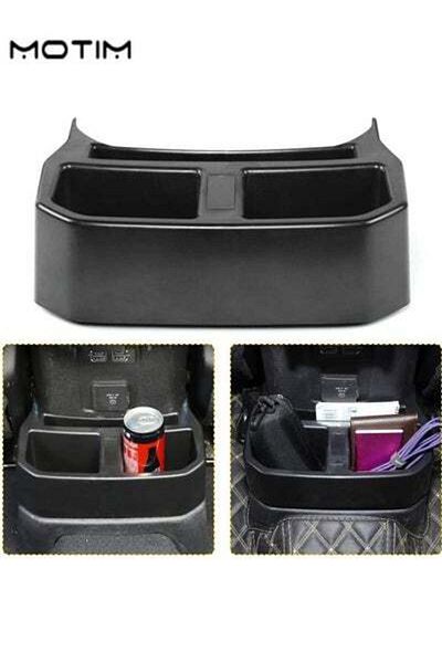 MOTIM 1 Pcs Car Tissue Holder Leather Hanging Tissue Box Holder Rear Cup Holder Pockets Box Cup Holder