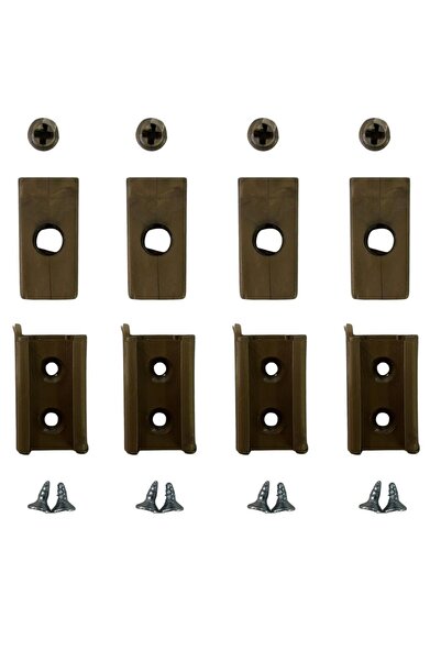 Kidmex Plise Perde Bronz Vidalı Montaj Aparatı ve İp Kilidi (4 Adet)