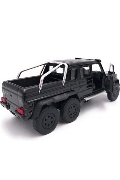 BaoBao Mercedes G63 6x6 black model car, 1:20 scale metal model with off-road details BAOBAO