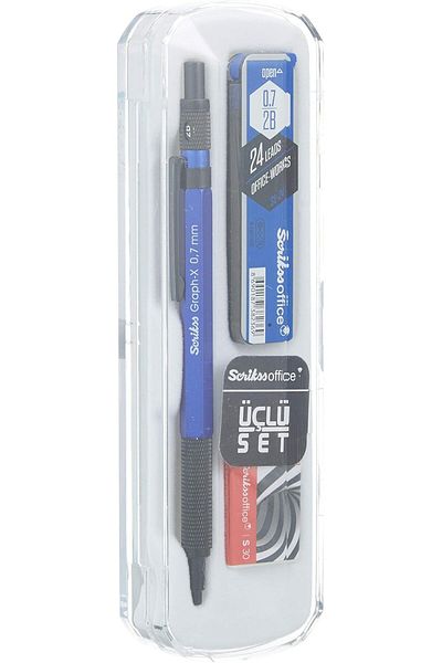 Mena Rise Şirinshop Office Graphx Set of 3 Versatile Pen 0.7 mm My Blue 0.7 mm 1108107