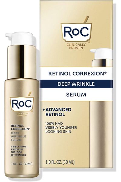 Roc Retinol Correxion Deep Wrinkle Facial Serum, Anti-wrinkle Treatment Made With Retinol, 1 Fl. Oz