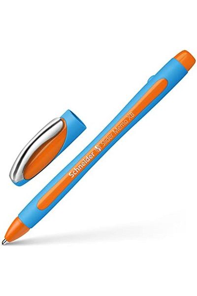 Mena Rise Şirinshop Ballpoint Pen Slider Memo Xb, Model with Cap, 0.7mm, Orange 1108107