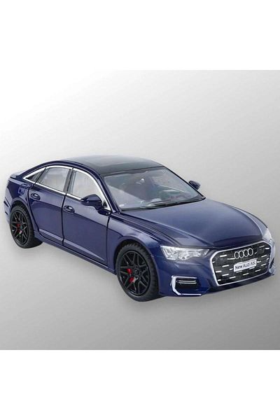 BaoBao Audi A6L model car 1:18 scale, dark blue, premium metal model BaoBao