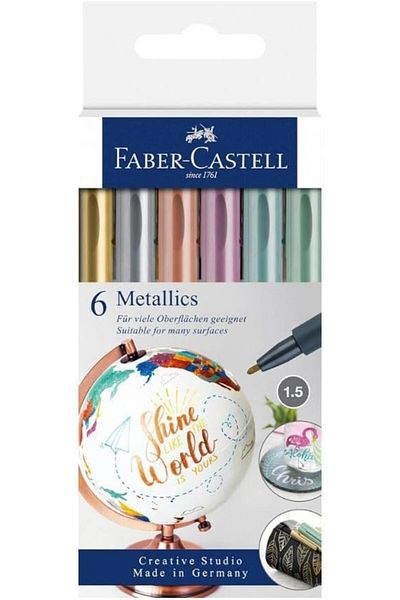 Mena Rise Diyar-ıFırsatShop Metallic Marker Set of 6 1017157