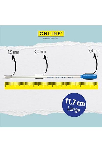 Mena Rise Şirinshop Ballpoint Pen Refil m Blue 1108107