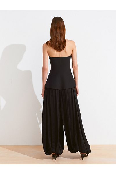 Dilvin 72137 Balloon Trousers-Black
