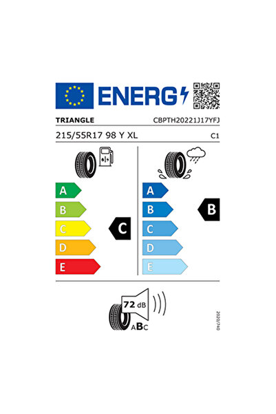 TRIANGLE 215/55 R17 98Y XL Triangle EffeXSport TH202 Yazlık Lastik 2024 Üretim (1 ADET)