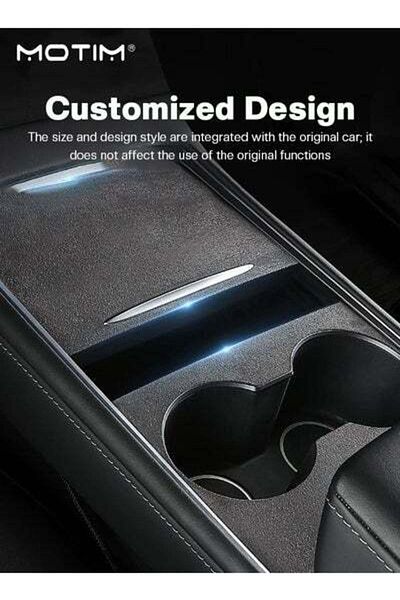 MOTIM Center Console Wrap Flim Kit for Tesla Model Y Waterproof Flocked Console Protective Flim