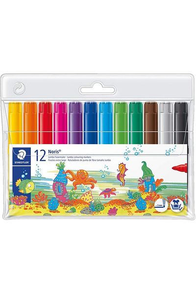 Mena Rise Diyar-Ifırsatshop 340 Wp12 Noris Clup Jumbo Felt Tip Pen 3.0 mm 12 Pcs 1017157